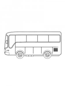 Bus coloring page 27 - Free printable