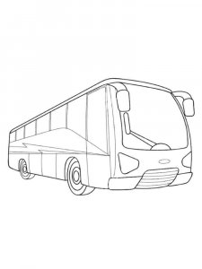 Bus coloring page 32 - Free printable