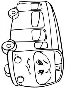 Bus coloring page 7 - Free printable