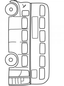 Bus coloring page 36 - Free printable