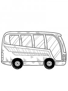 Bus coloring page 37 - Free printable