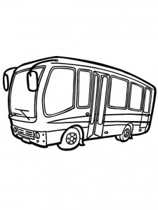 Bus coloring page 38 - Free printable