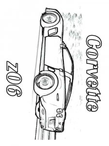 Corvette coloring page 10 - Free printable