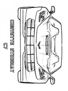 Corvette coloring page 6 - Free printable