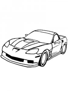 Corvette coloring page 9 - Free printable