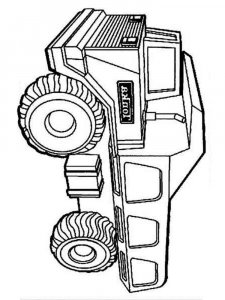 Dump Truck coloring page 11 - Free printable