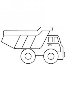 Dump Truck coloring page 14 - Free printable