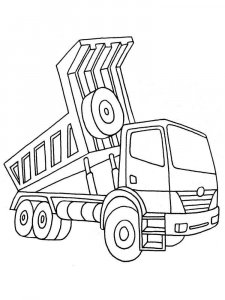 Dump Truck coloring page 15 - Free printable