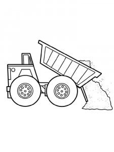 Dump Truck coloring page 17 - Free printable