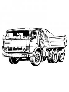 Dump Truck coloring page 18 - Free printable