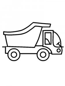 Dump Truck coloring page 19 - Free printable