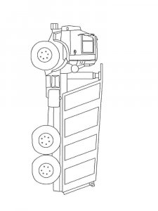Dump Truck coloring page 20 - Free printable