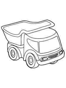 Dump Truck coloring page 21 - Free printable