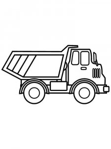 Dump Truck coloring page 22 - Free printable