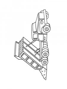 Dump Truck coloring page 23 - Free printable