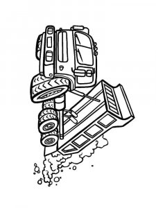Dump Truck coloring page 25 - Free printable