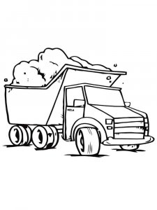 Dump Truck coloring page 27 - Free printable