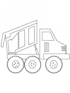 Dump Truck coloring page 29 - Free printable