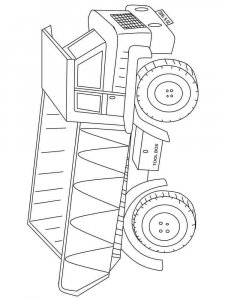 Dump Truck coloring page 3 - Free printable