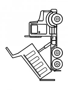 Dump Truck coloring page 30 - Free printable
