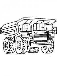 Dump Truck coloring page 5 - Free printable