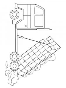 Dump Truck coloring page 6 - Free printable