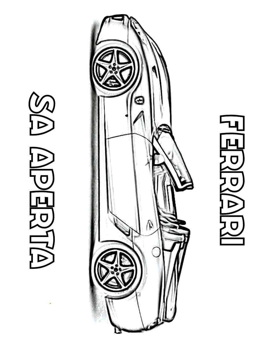 Ferrari coloring pages. Free Printable Ferrari coloring pages.