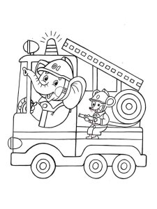 Fire Truck coloring page 35 - Free printable