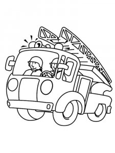 Fire Truck coloring page 36 - Free printable
