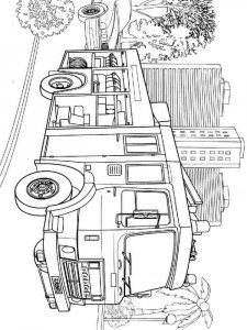Fire Truck coloring page 1 - Free printable