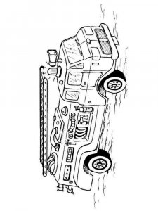 Fire Truck coloring page 10 - Free printable
