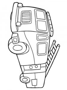Fire Truck coloring page 11 - Free printable