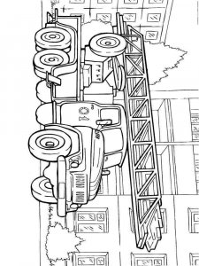 Fire Truck coloring page 15 - Free printable