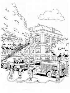 Fire Truck coloring page 18 - Free printable