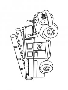 Fire Truck coloring page 19 - Free printable