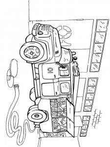 Fire Truck coloring page 2 - Free printable