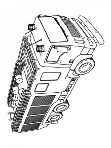 Fire Truck coloring page 20 - Free printable