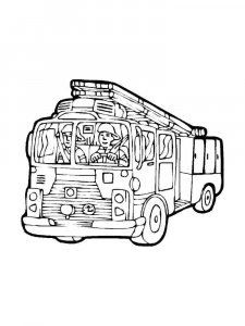 Fire Truck coloring page 22 - Free printable