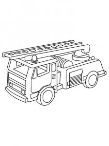 Fire Truck coloring page 24 - Free printable