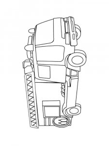 Fire Truck coloring page 27 - Free printable