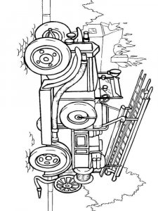 Fire Truck coloring page 3 - Free printable
