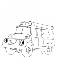Fire Truck coloring page 31 - Free printable