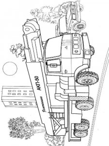 Fire Truck coloring page 5 - Free printable
