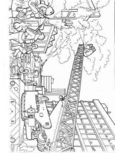 Fire Truck coloring page 7 - Free printable