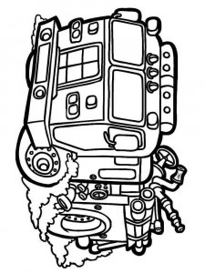 Fire Truck coloring page 9 - Free printable
