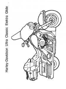 Harley Davidson coloring page 2 - Free printable
