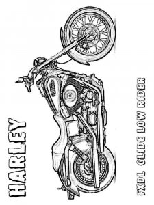 Harley Davidson coloring page 6 - Free printable