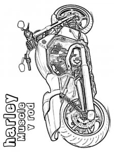 Harley Davidson coloring page 8 - Free printable