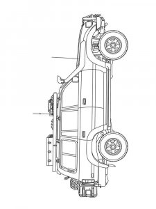Toyota Land Cruiser coloring page 1 - Free printable