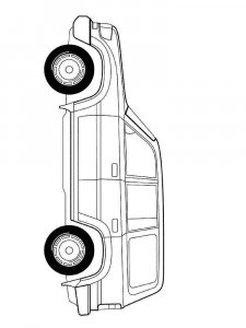 Toyota Land Cruiser coloring page 4 - Free printable